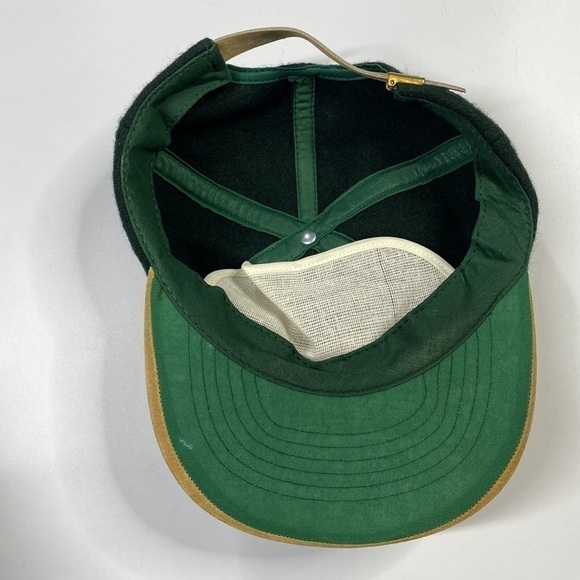 Vintage Designer Award "Old Gold" Green Wool Hat - Picture 6 of 8